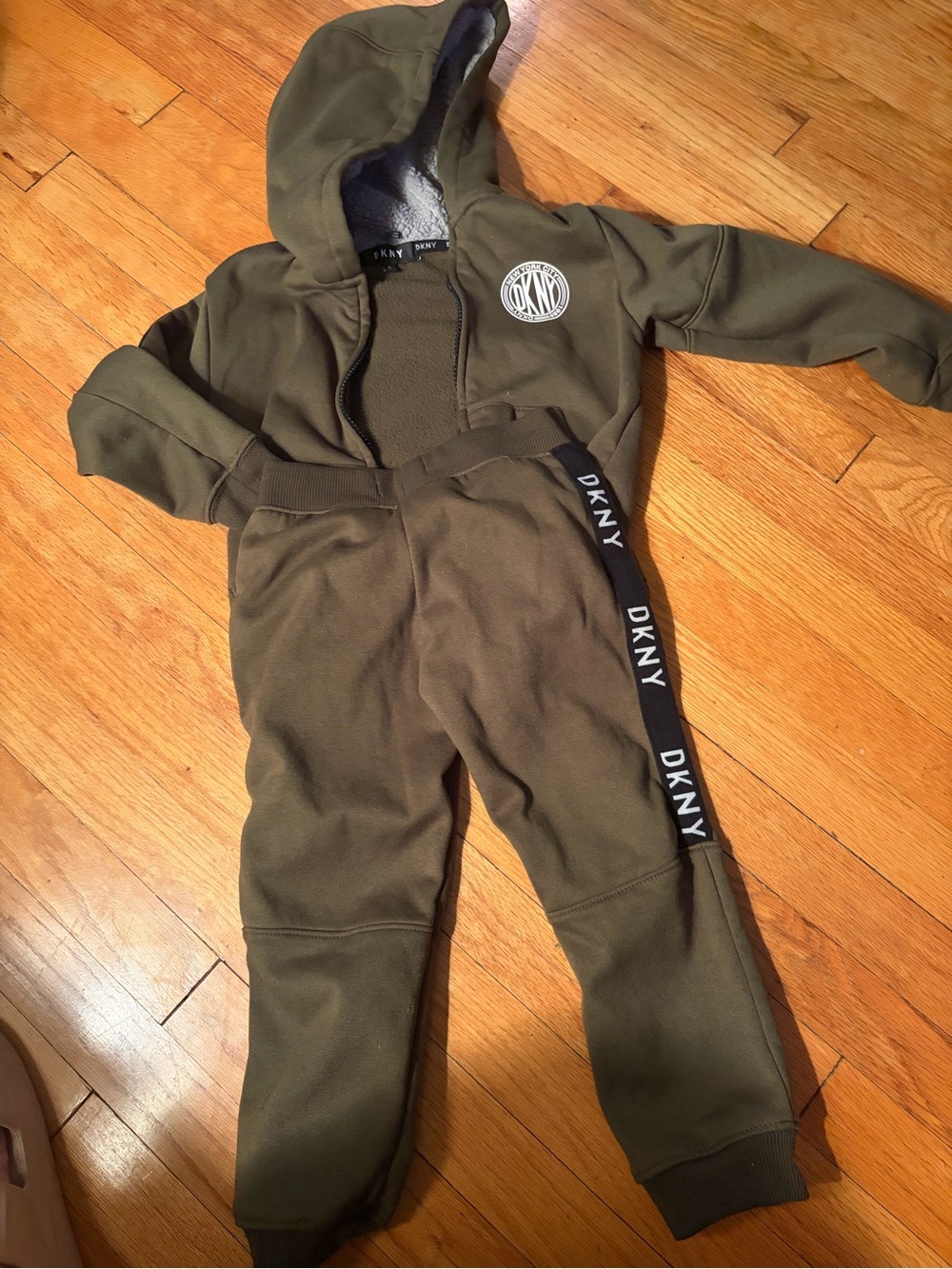 DKNY Kids Olive Green Jogger Pants - Boys